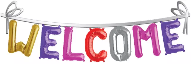 Name foil balloon WELCOME