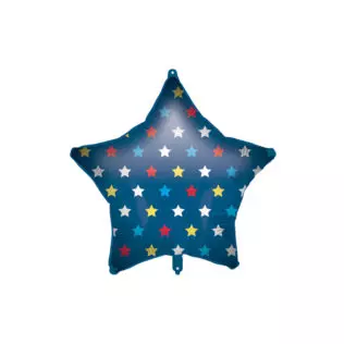 Blue Star Foil Balloon 46 cm