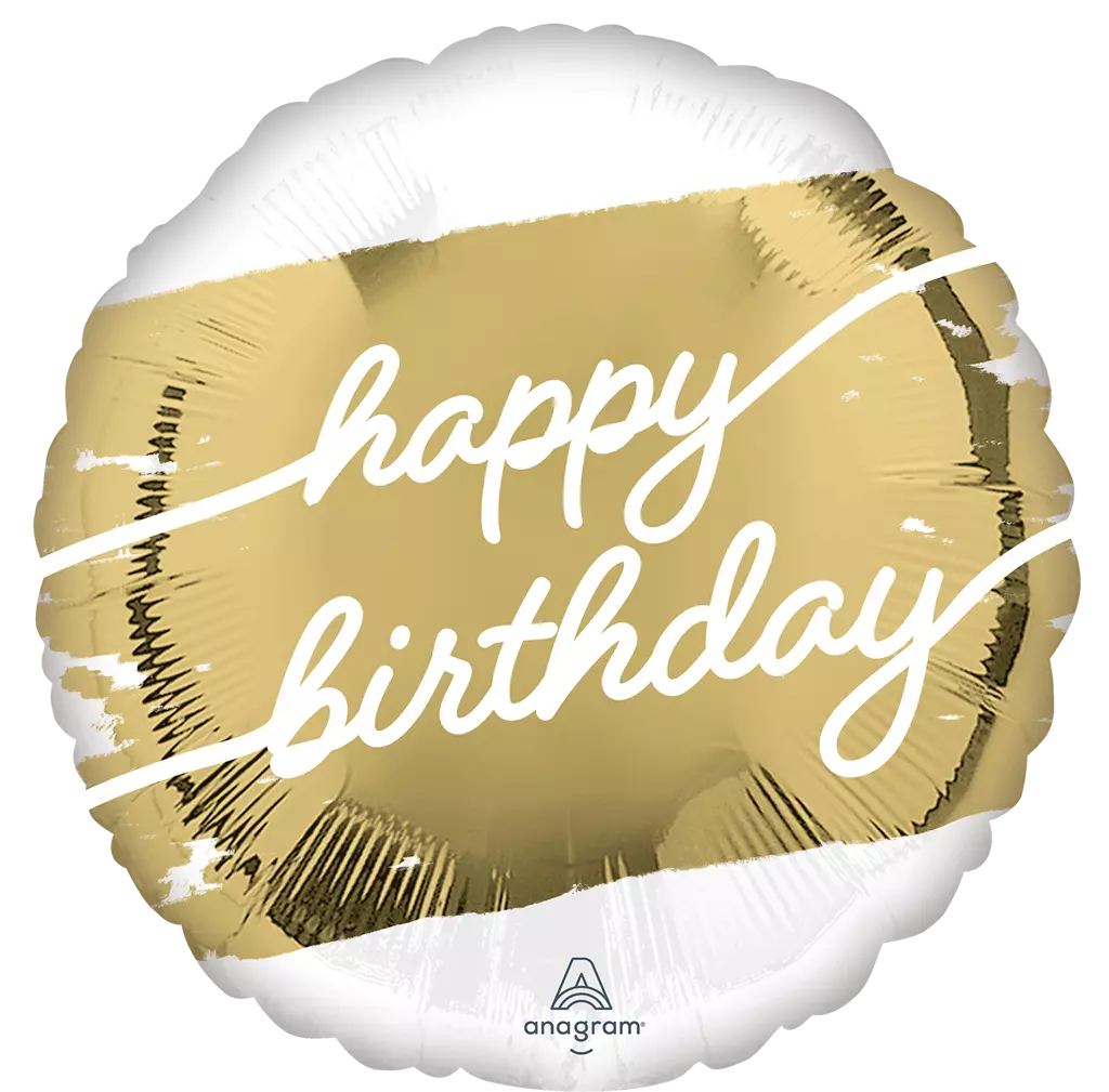 Golden age folieballong rund