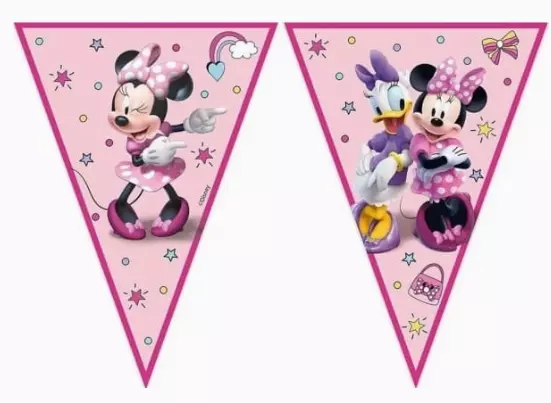 Minnie junior papir flaggbanner 2,3m