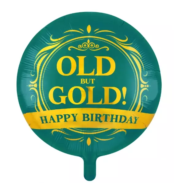 Folieballong Old but gold