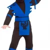Ninja assassin blå 3-4 år