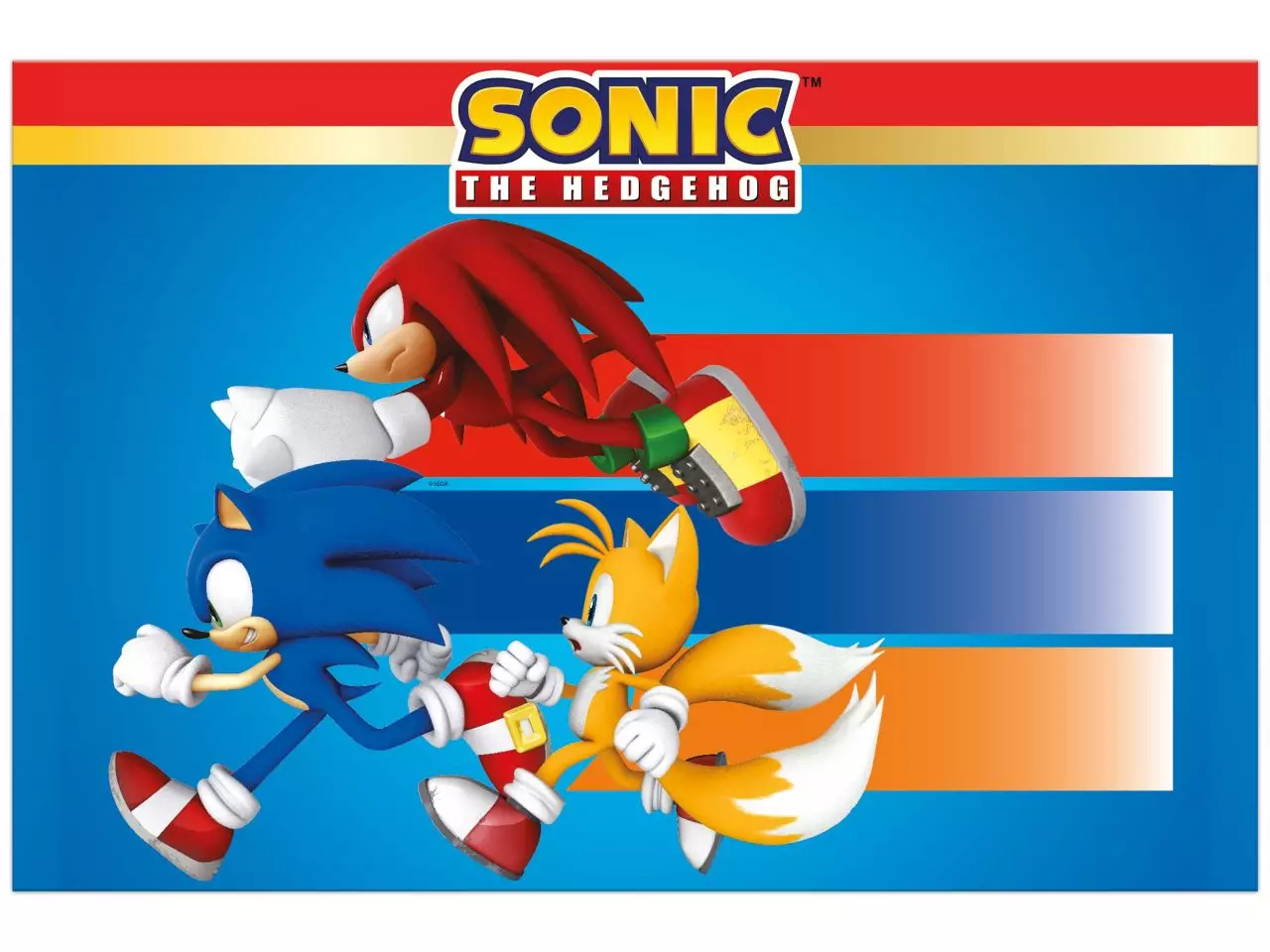 Sonic the hedgedog plastduk 120x180cm