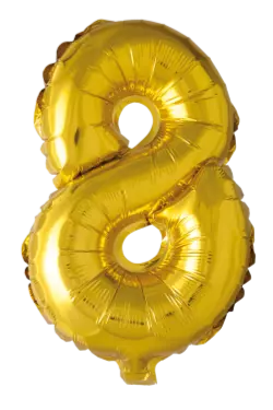 Tallballong 8- gull 41 cm