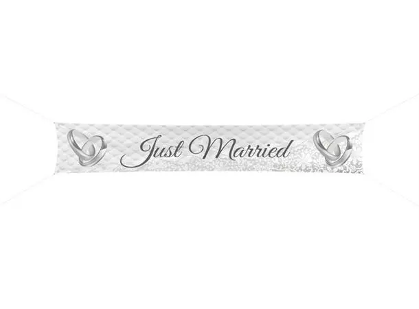 Streetbanner Just married 300cm