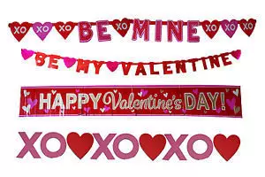 Valentines 4 in 1 banner set