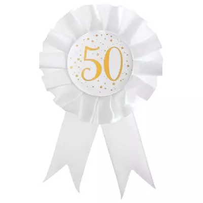 50 år gold age rosette