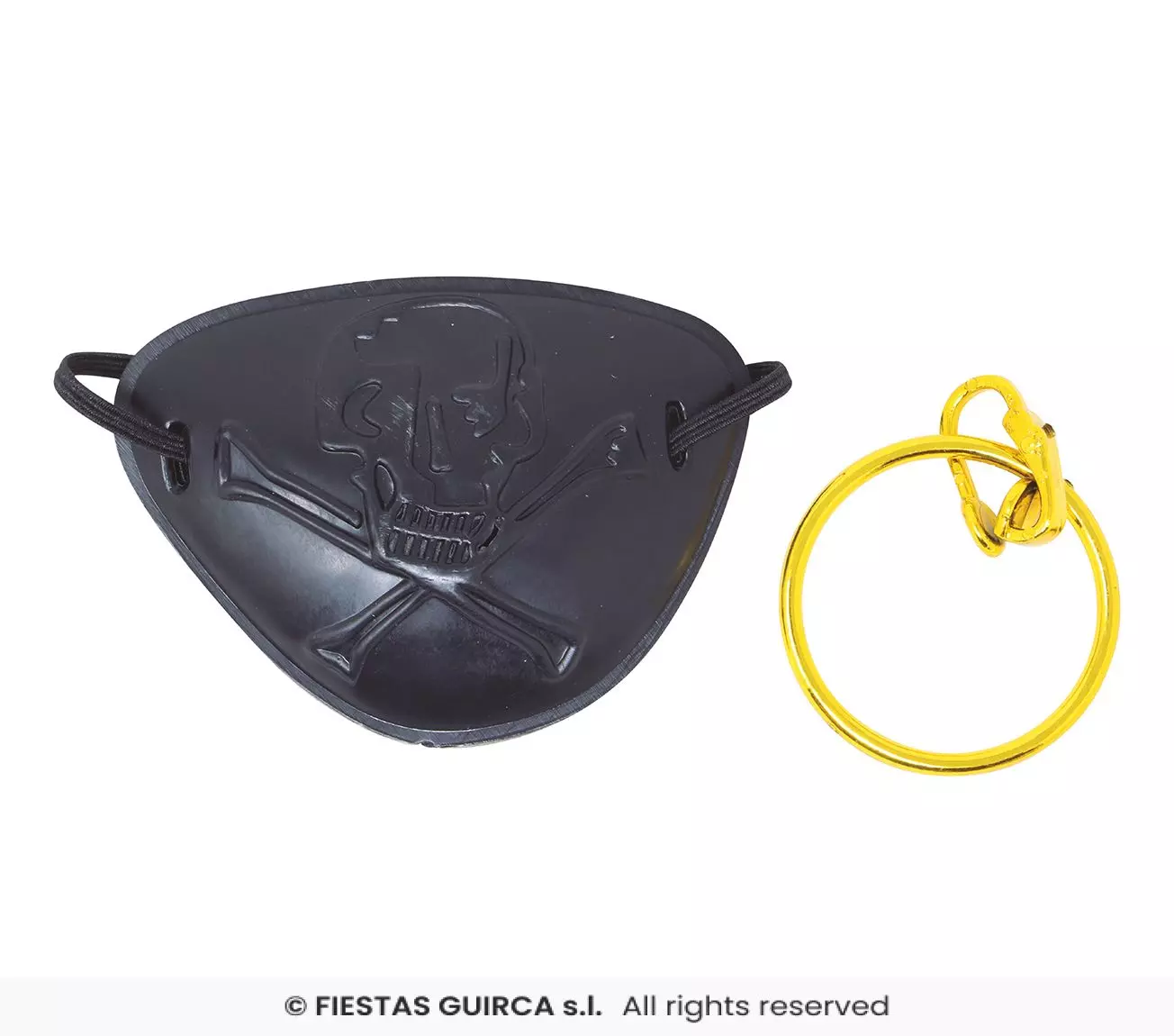 Pirat øyelapp og ørering klips