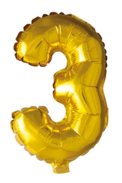 Tallballong 3- gull 41 cm