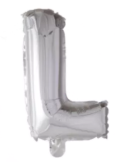 Bokstavballong- L sølv 41 cm