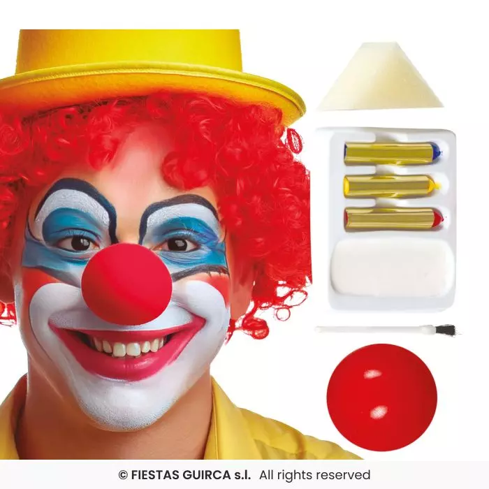 Klovnesminke og klovnenese skumgummi