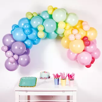 Ballongbue DIY pastel rainbow
