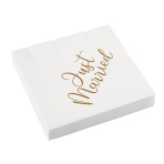 Servietter just married 16pk