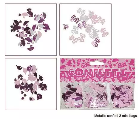 Konfetti 3 pk baby jente