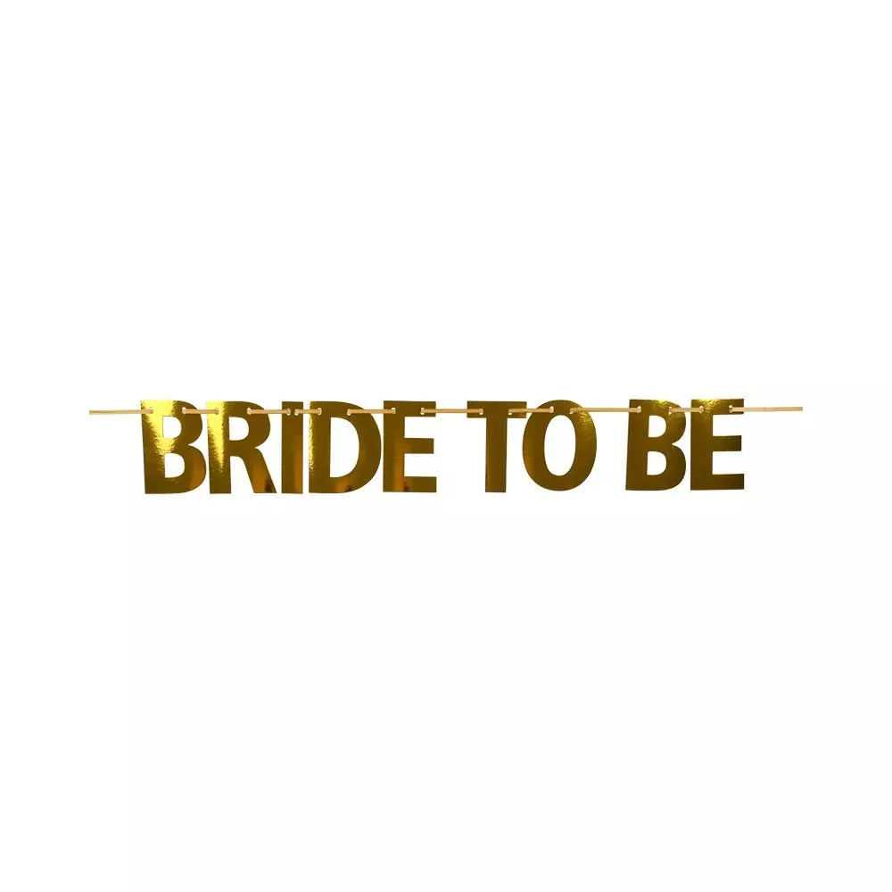 Bokstavbanner BRIDE TO BE 2m