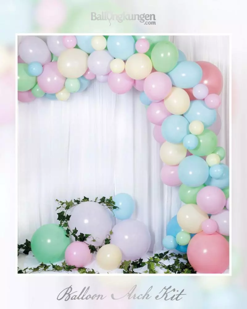 Balloon arch kit pastel