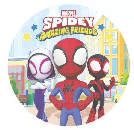 Kakebilde Wafer Spidey 20cm
