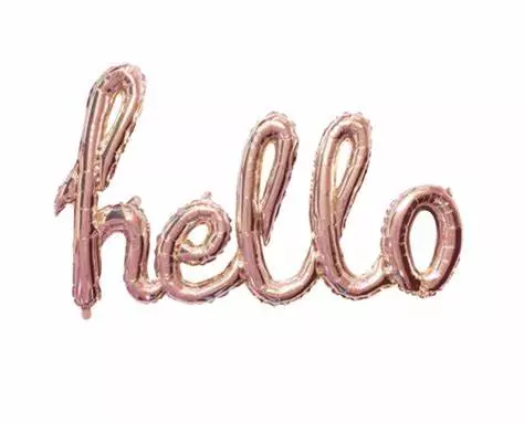 Ballong-ord hello 119cm119cm