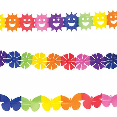 Papirgirlander minibanner 3x3 meter