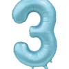 Tallballong 3 satin light blue 86 cm