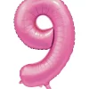 Tallballong 9 satin rosa 86 cm