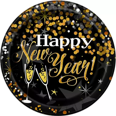 Glittering new year fat 23 cm