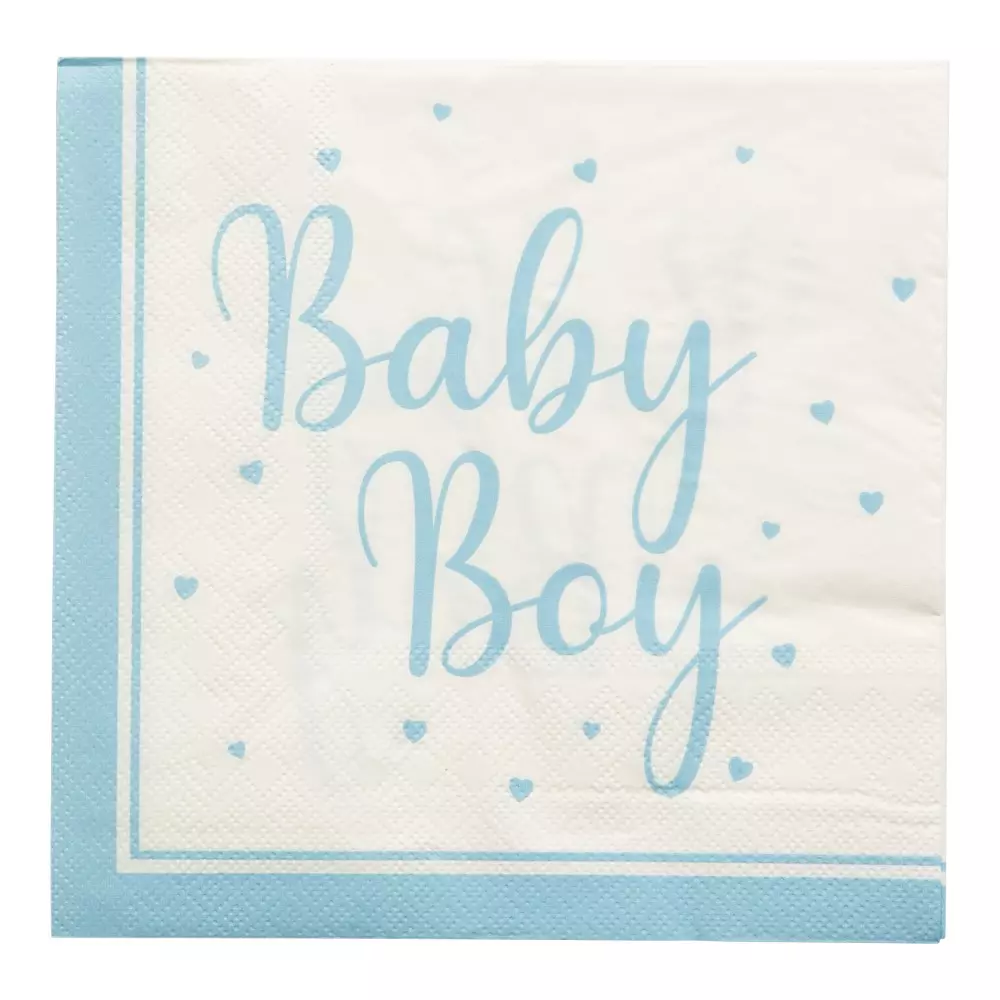 Baby boy servietter 16pk