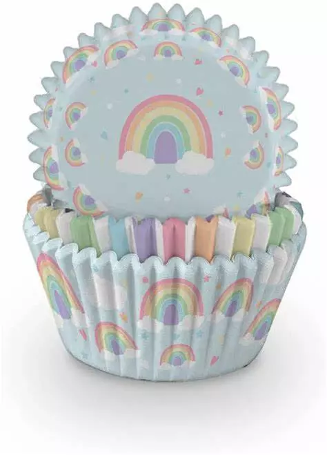 Pastel rainbow cupcakesformer 75pk