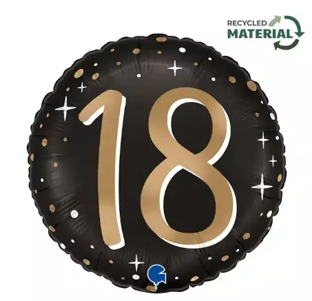 Sparkling 18 folieballong 46cm