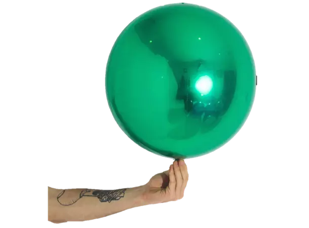 Speilballong grønn 35 cm