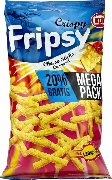 Crispy frispy cheese sticks 120gr