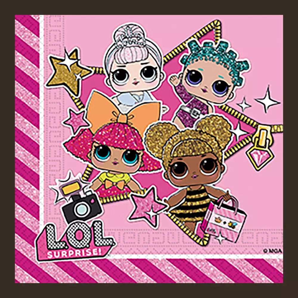 Lol surprise rosa servietter 20pk