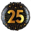 25 år Golden celebrations folieballong