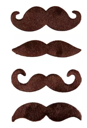 Brett med 4 barter brun