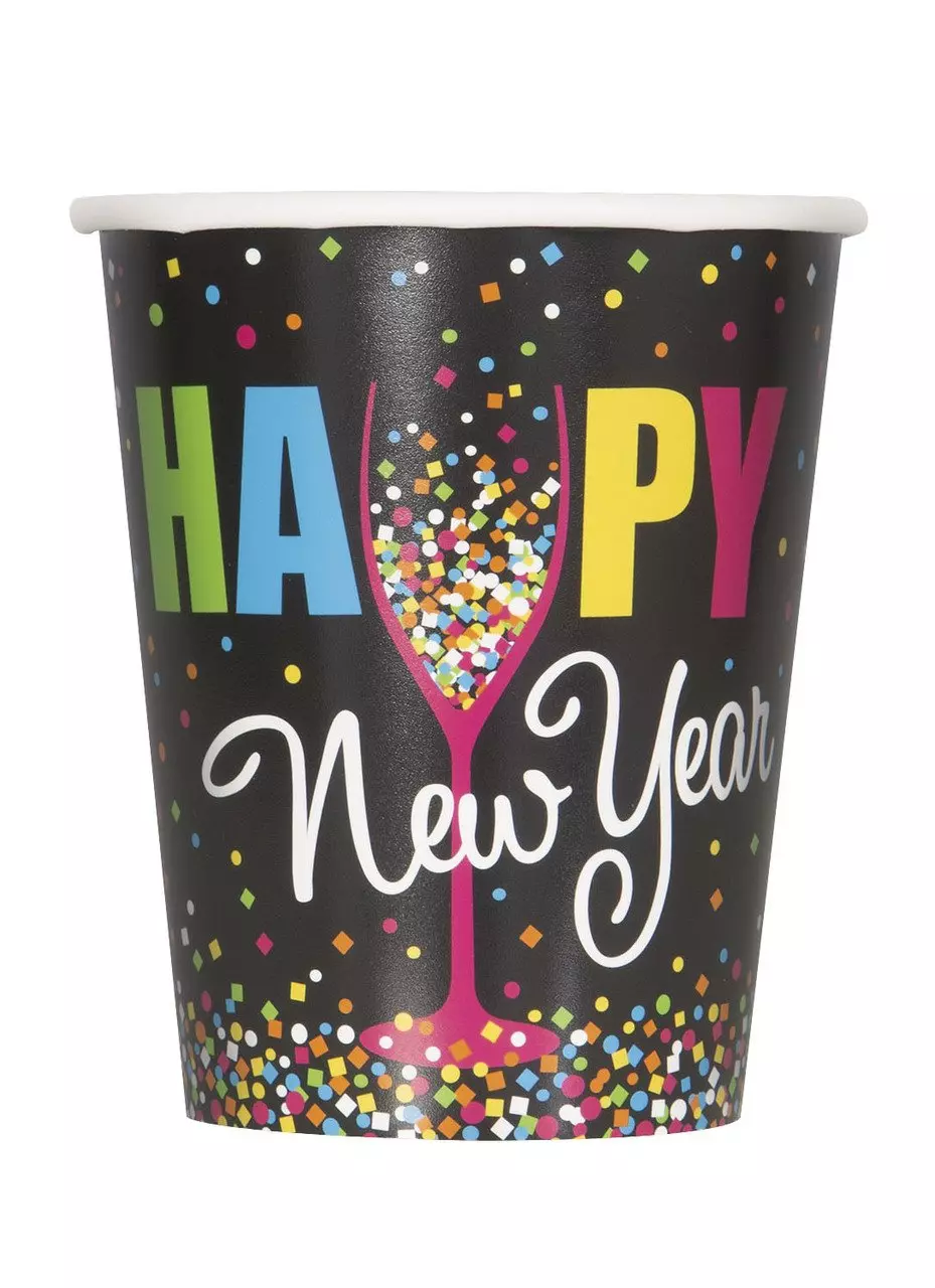 Konfetti new year kopper 8 pk