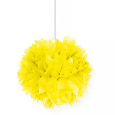 Pom-poms dekorball gul 30 cm