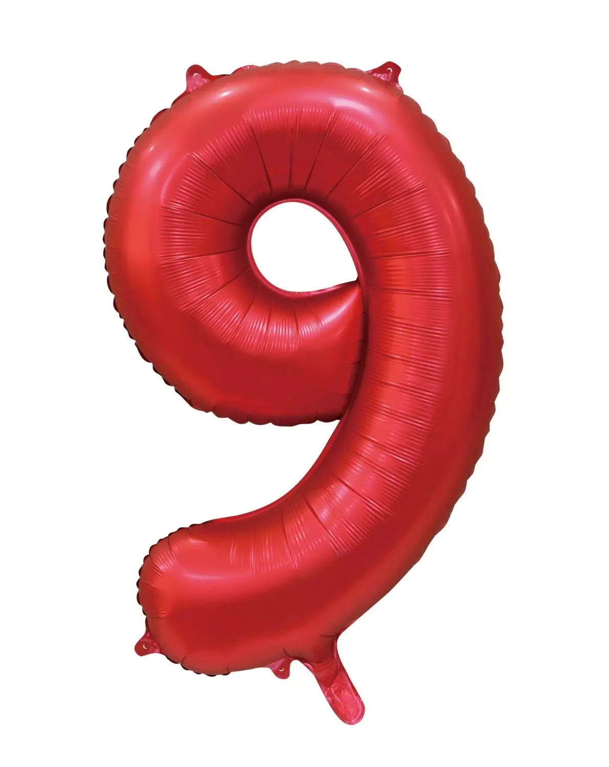 Tallballong 9 satin rød 86cm
