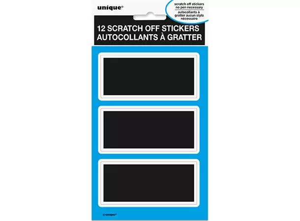 Klistremerker avskrapbare12pk