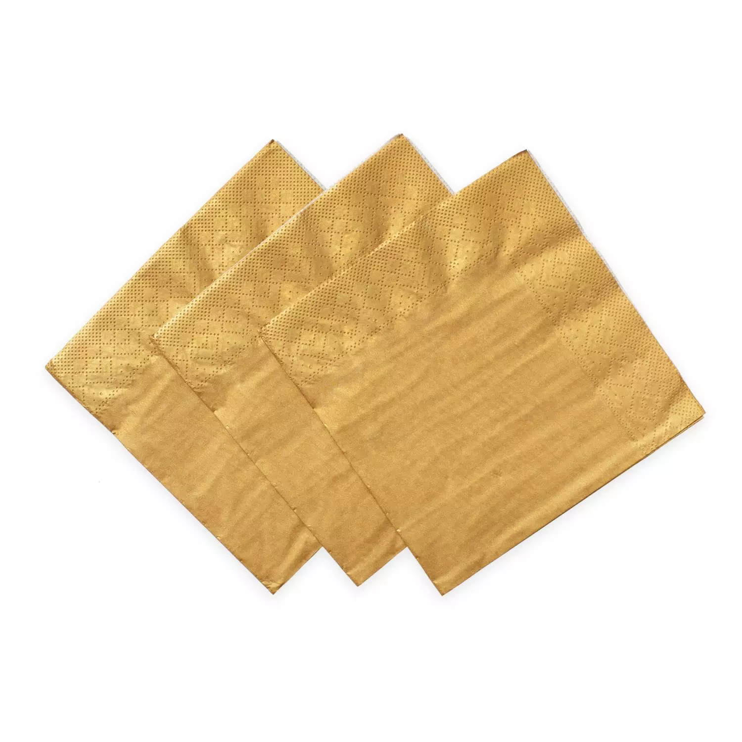 Servietter gull 20pk 33x33cm