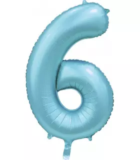 Tallballong 6 satin light blue 86 cm