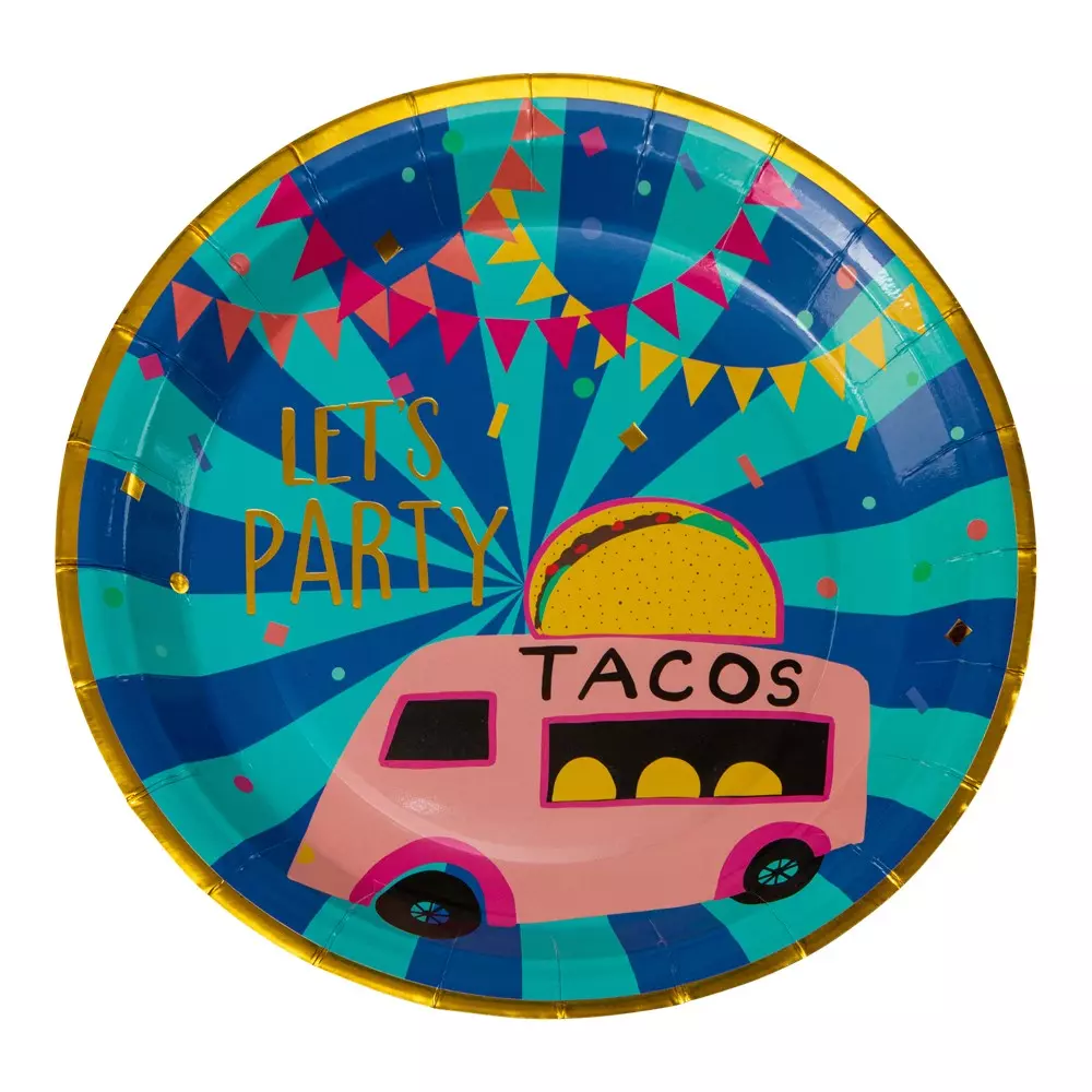 Taco fat 23 cm 8 pk