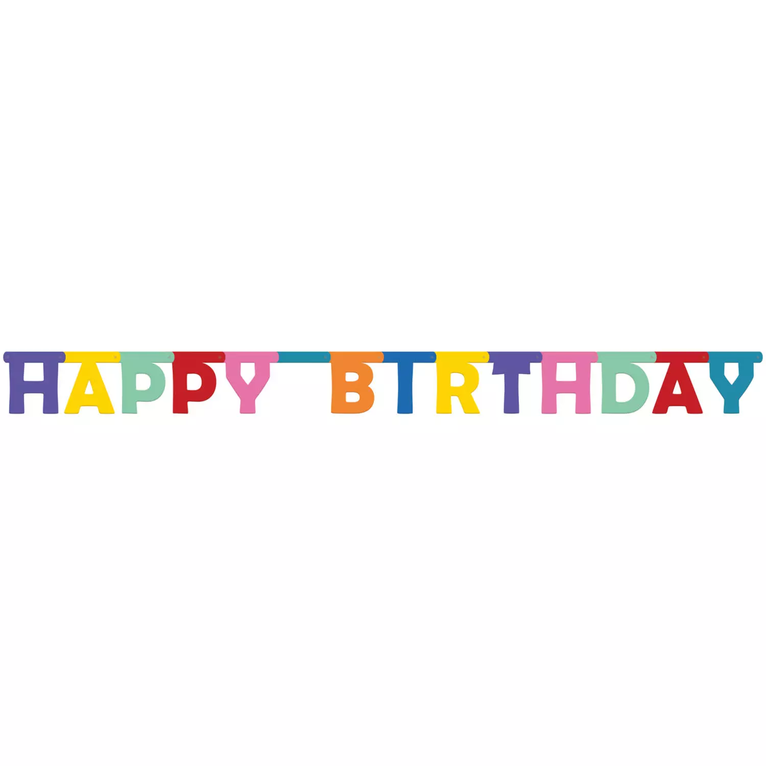 Letter Banner Happy Birthday Color Pop 2m