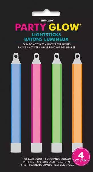Glowsticks lysstaver 4pk