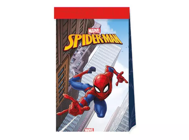 Spiderman godteposer i papir 4pk