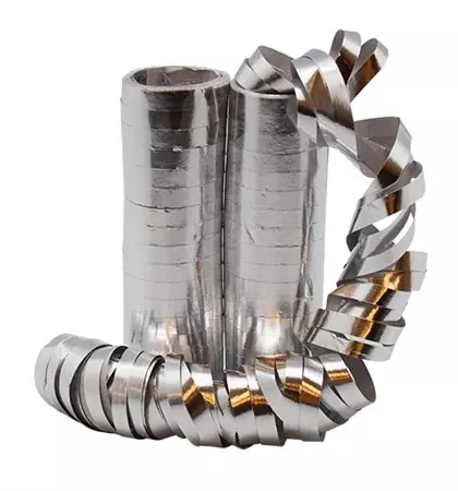 Serpentiner sølv 2 pk