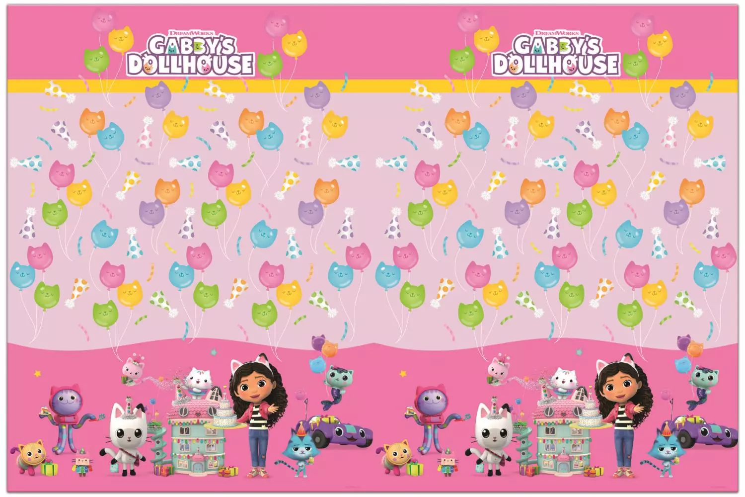 Gabbys dollhouse plastduk 120x180cm