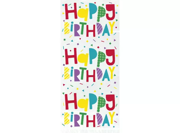 Happy birthday cellofanposer 20 pk