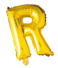 Bokstavballong- R gull 41 cm