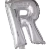 Bokstavballong- R sølv 41 cm