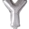 Bokstavballong- Y sølv 41 cm